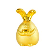 高明新年回禮禮物室內裝飾品金兔存錢罐小號, 單色, 1個