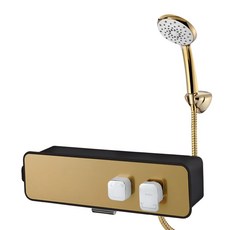 OLIVIA 置物架花灑龍頭金色黑色 OL-5700, 1組