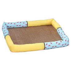 PETRONG 水果圖案寵物涼墊, 黃色