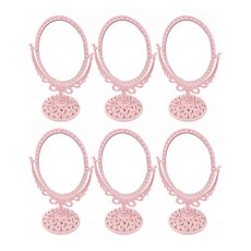 ABM 공주 원형 탁상 양면 거울 6p, 핑크