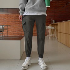 조군샵 남성용 올라운드 데일리 스판 카고 조거 팬츠 P6637
