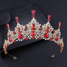 Estella 新款奢華婚禮髮箍 cxz629, 紅色, 1個