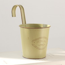 Misoroun 彩色原創分離式陽台掛式花盆, 黃綠色, 1個