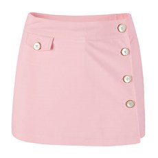 HALEY女款A字型貝殼鈕扣褲裙 HU-WK1007