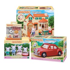 EPOCH Sylvanian Families 森林家族 附家庭車的披薩店裝飾套組, 1套
