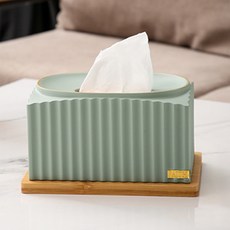 JCP 家居裝飾 簡約線條面紙盒, 淺綠色