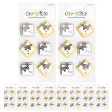 데어리즈 입체 메탈 데코 스티커 10p 세트, 나비, 1세트