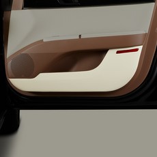 MAYTON 原廠色 皮革 車門 防刮蓋, 現代 Grandeur GN7, 米色