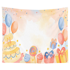 스타 벌스 데이 파티 배경 천, TYPE 04