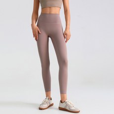 TheSirup 女款高腰Y區無痕牛奶絲九分內搭褲