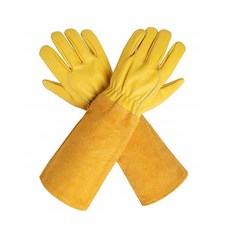 Booth Market 護腕花園園藝手套 M, 2個, 黃色