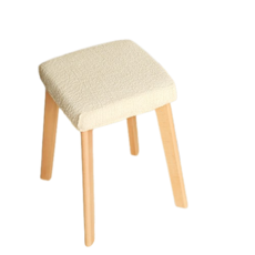 小方形椅子套, 象牙白, 1個