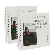 인디고 스터디로그 스터디플래너 6개월 만년형 2p, cream