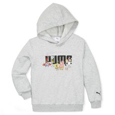 PUMA 兒童海綿寶寶連帽衫 TR_SPONGEBOB HOODIE TR_灰色_67586404