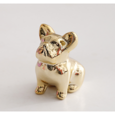 米索朗 簡約玄關櫃迷你裝飾品 2件組, 金色狗