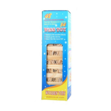 원목 블럭 게임, 혼합색상, 1개