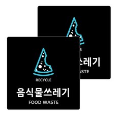 Garden in the City 壓克力廚餘回收標示牌 13cm x 13cm x T 3mm, 2個, 黑色(B-30)
