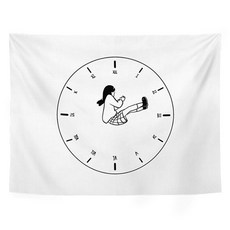 Star 可愛黑色手繪織物海報, type 09