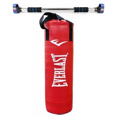 에버라스트 뉴 네바티어 헤비백 + 스마트락 철봉 세트, 레드(헤비백), 블루(철봉)