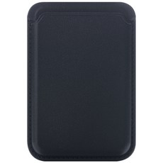 신지모루 자력강화 3장 수납 맥세이프 M 비카 가죽 카드지갑 케이스, 네이비, 1개