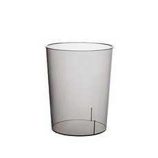透明垃圾桶 S號, 灰色的, 1個