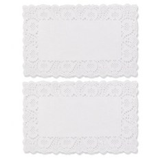 LivingDA 方形蕾絲花邊紙 25 x 35 cm, 單一顏色, 2套