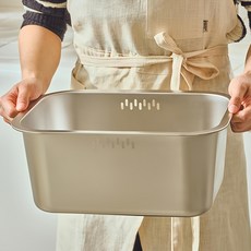 Glasslock 格拉氏洛克 CHEF TOPF 304不鏽鋼方型洗碗盆 10L, 1個, 銀色