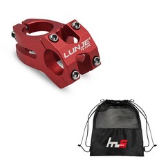 나야스타일 자전거 스템 25.4 x 35 mm + 전용 파우치 세트 CYYP-78-1PU, 레드(스템), 1세트