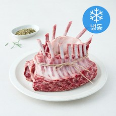 뉴질랜드 램 크라운 프렌치랙 스테이크 1.1kg + 시즈닝 7g x 2개입 세트 (냉동), 1세트
