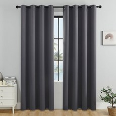 지앤와이 심플룸 단색 양면 생활암막 커튼 2p