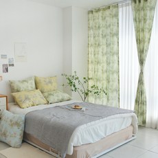 포홈 핸드메이드 르네상스 린넨 사이즈별 맞춤 커튼 봉집형