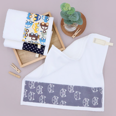 비단길 모무 어린이집 고리 핸드타월 감성, 랜덤발송, 3개