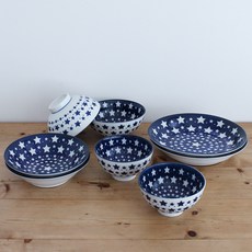 LOKO LIVING 北歐風星星雙人碗盤8件組, 飯碗 2p + 湯碗 2p + 大號菜盤 2p + 大盤子 2p, 藍色, 1個