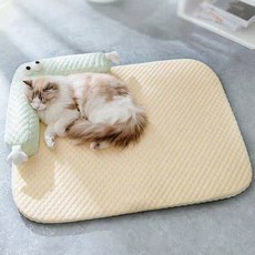 Coco Studio 寵物大眼睛涼感墊, 黃色, 1個