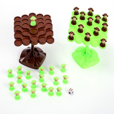 FANCYPIA 퍼줌 搖搖欲墜猴子平衡桌遊, 4個, 隨機出貨