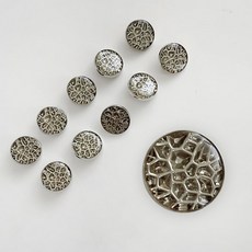 裝飾鈕扣 6號 25mm, 10個, 黑色裝飾