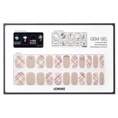 아이빛 르모어 젬젤 아트 젤네일스티커, 페머너체크(GG02), 1개