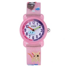 JNEW 兒童可愛喵喵腕錶