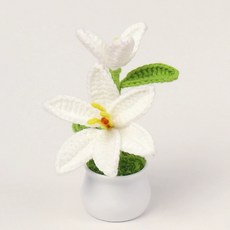 Allode 彩色納骨塔人造花, 16 白色百合