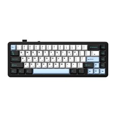 AULA 독거미 한글 펀키스 기계식 유무선 텐키리스 키보드, 스카이 블랙, F65, 경해축
