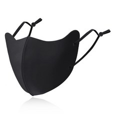 UUGOLF 空氣 顴骨 口罩, 黑色