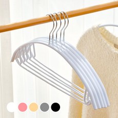 Back to Basics 防肩角防滑鋼製衣架, 10個, 白色