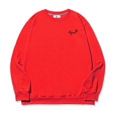 DIELCRI 男款大尺碼 N 小標誌圓領衛衣