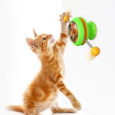 MyBau 旋轉零食玩具 寵物玩具, 綠色, 1個