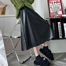 어썸풀 히멜 레더 스커트