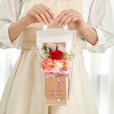 Maison de Flore 不凋謝鮮花 永生花手提花束, 酒紅色