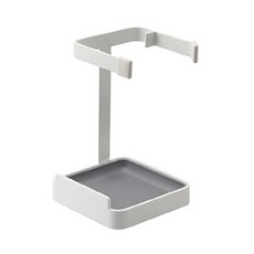 행쇼 스틸 국자 앤 냄비뚜껑 받침대 일자형, 화이트, 1개