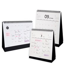 Iciel design Desk Scheduler L+ 台歷 L+M 2022 套組, 黑色的, 1套