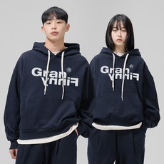 Granfinny 內刷毛 寬鬆版型 原創logo 連帽T恤