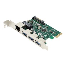 nexi USB3.0 3 埠集線器Gigabit PCI EXPRESS LAN 適用於桌上型電腦, NX-U3PLEX
